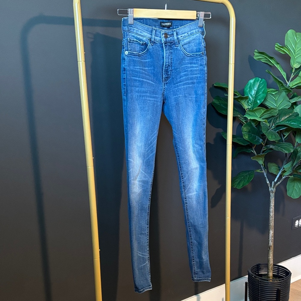 Express Light Blue Skinny Jeans